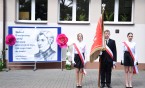 Uroczystość nadania imienia Adama Mickiewicza Szkole Podstawowej w Trzebuczy (gm. Grębków)